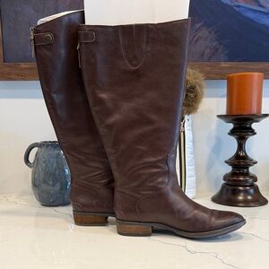 Sam Edelman Leather Wide Calf Boots NWOT